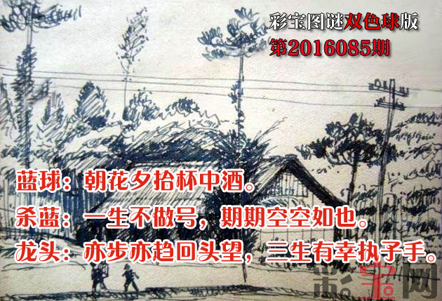 双色球085期 鸿钧老祖最新图谜字谜双色球图谜.png